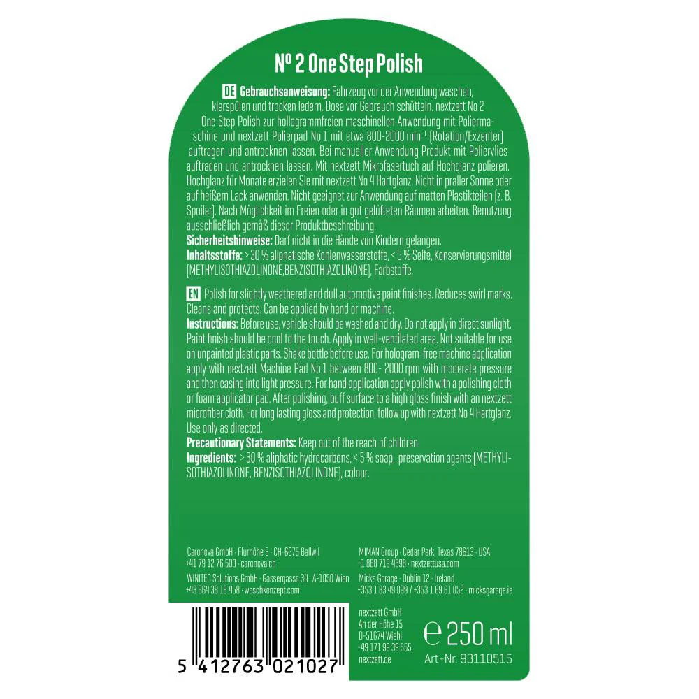 No. 2 One Step Polish - 250 ml (8.5 oz) - Image 4